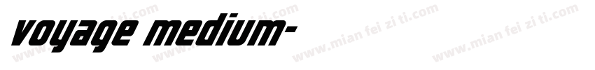 voyage medium字体转换